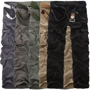 Men&#039;s Cargo Pants Military Army Pants Baggy Tactical Outdoor Casual Long Trousers