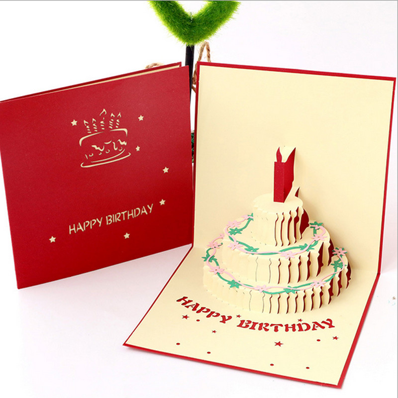 Merry Christmas tree gift card 3D pop up card handmade custom greeting cards Christmas gifts souvenirs postcards