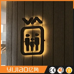 Metal Customized Toilet Sign Plate