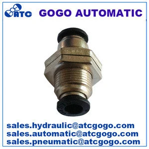 metal pneumatic fitting with plastic sleeve