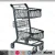 Import metal Two-Tier shopping trolley carts with baskets from China