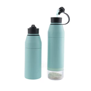 Metal Water Bottle Thermos Travel Stainless Steel Vacuum Insulated Double Wall Sports Water Bottles 500ml