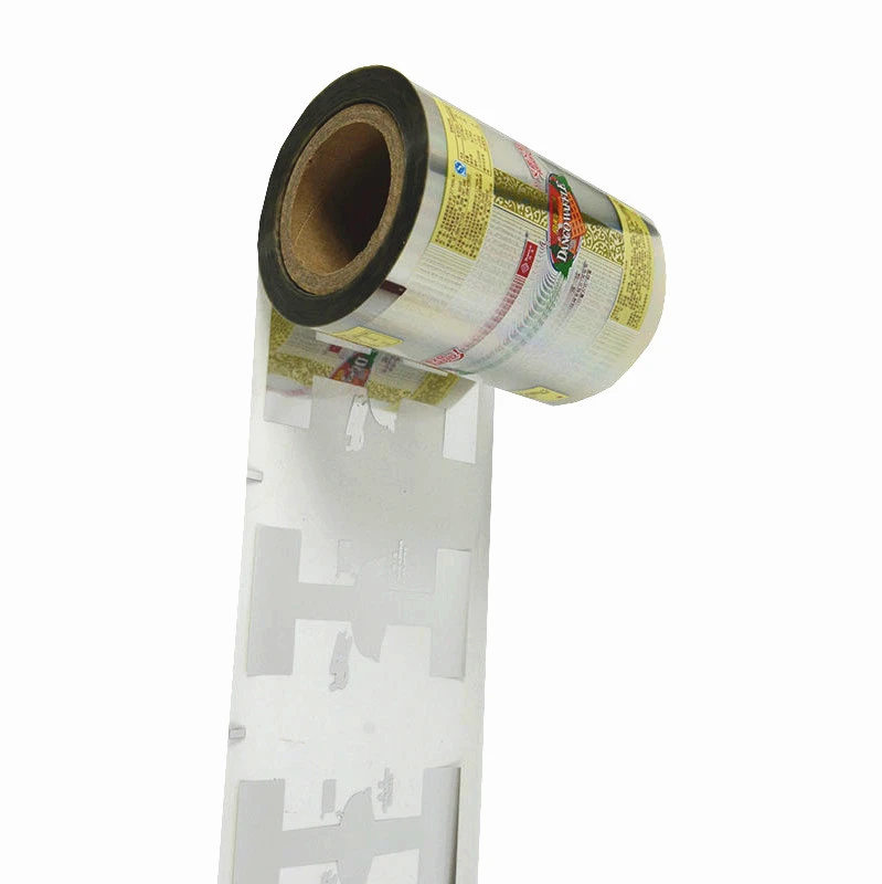 Metalized film laminated roll stock film for food packing