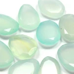 Milky Aqua Quartz Handmade Beautiful Fine Brilette Cut Loose GemStones