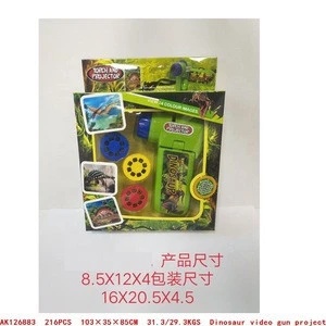 mini new electronic Battery video Projector and torch dinosaur Toys  with dinosaur picture in Light-up  Toy