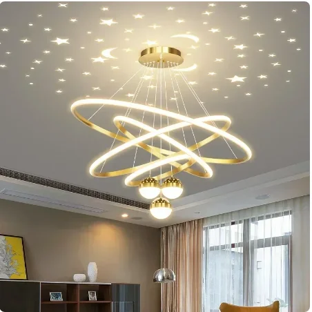 Buy Modern Ceiling Chandelier Adjustable Indoor Lighting Starry Sky ...