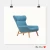 Import Modern Design Comfortable Wooden Legs Leisure Sofa Chair/ Living Room Chairs/ Lounge Chair from China