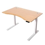 Modern office furniture height adjustable bamboo office desk