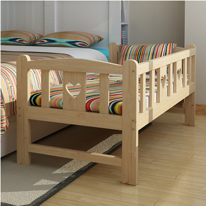 Buy Modern Simple Children Bed, Single Solid Wood Bed Splicing ...