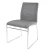 Import Modern Style Optional yellow leather PU Dining Room Chair With Chrome Metal Legs from China