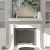 Import Modern Style White Wooden Fireplace Mantel Wall Shelf from China