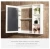 Import Modern White Thailand Oak  Wall-hung Bathroom Cabinet Waterproof Bathroom Furniture 7702-80 with Environmental-friendly Paint from China