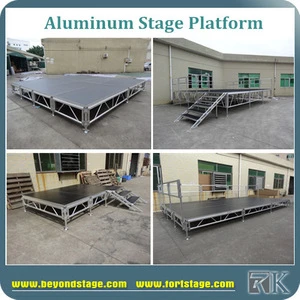 modular aluminum stage for trade show event equipment