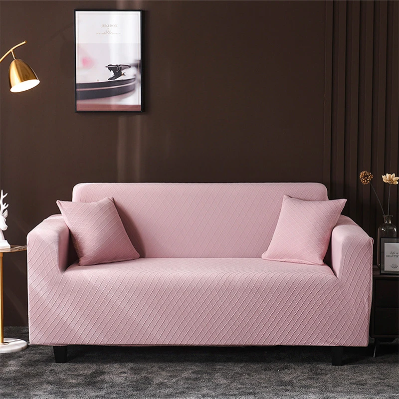 Monad Solid Couch Sofa Cover Jacquard Sectional Sofa Modern Plain Dyed without Ruffle High Quality Manufacture Fit any Size