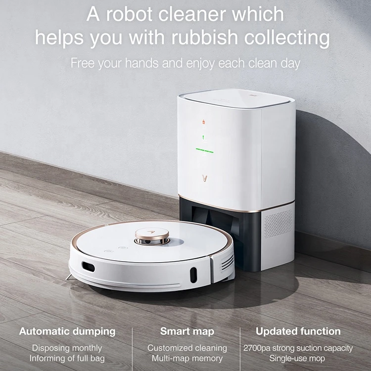 Mop Mapping Technology Dispense Automatic Dirt Disposal Wifi Map And Dry Virtual Barrier Robot Vacuum Wet Sweep Mp