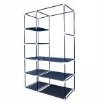 Most popular multiple colour stitching heavy duty four layer clothes rack