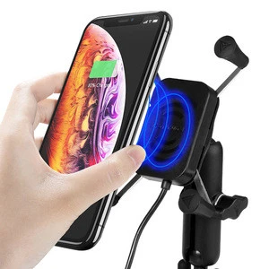 Motowolf Flexible X Wireless Charged Motorcycle Phone Bracket Mobile Holder For Bike Universal