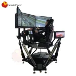 Movie Power Three Screens Electrical Training Equipment Vr Car Driving Simulator For Driving School