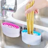 Multi-function Chopsticks Fork Knife Spoon Tableware Vegetable Fruits Suction Cleaning Brush Kitchen Gadgets Tools