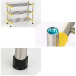 Multi-layer simple Metal stainless steel plastic storage shoe cabinet shoe racks  rack