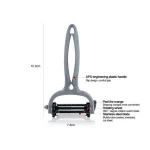 Multifunction 3 in 1 Potato Slicer Vegetable Fruit Peeler 360 Degree Rotary Kitchen Tool