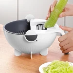 Multifunctional 9 in 1 Vegetable Cutter Slicer Round Fruit Cutter Vegetable Choppers Veggie Vegetable Rotating Shredder Grater