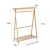 Import Multifunctional  Bamboo Clothing Garment hanger Rack stand with 3 Tier Shoe Shelves from China