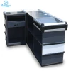 Multifunctional Cashier Machine Stainless Steel Checkout Counter Supermarket Cashier Desk Table