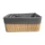 Import natural bamboo storage basket foldable with lining wholesale from China