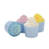 Natural Organic Private Label Cupcake Bath Bombs Rich Bubble Shower Fizzy Bath Bombs Gift Set
