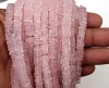 Natural Pink Rose Quartz Gemstone Heishi Flat Square Loose Beads Strand from Manufacturer Buy Now