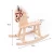 Import Nature Wooden Ride On Animal Swing Rocking Chair Horse Toy from China