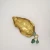 Import Neoclassical Copper leaf green crystal stone  house accessories metal craft decoration ornaments from China