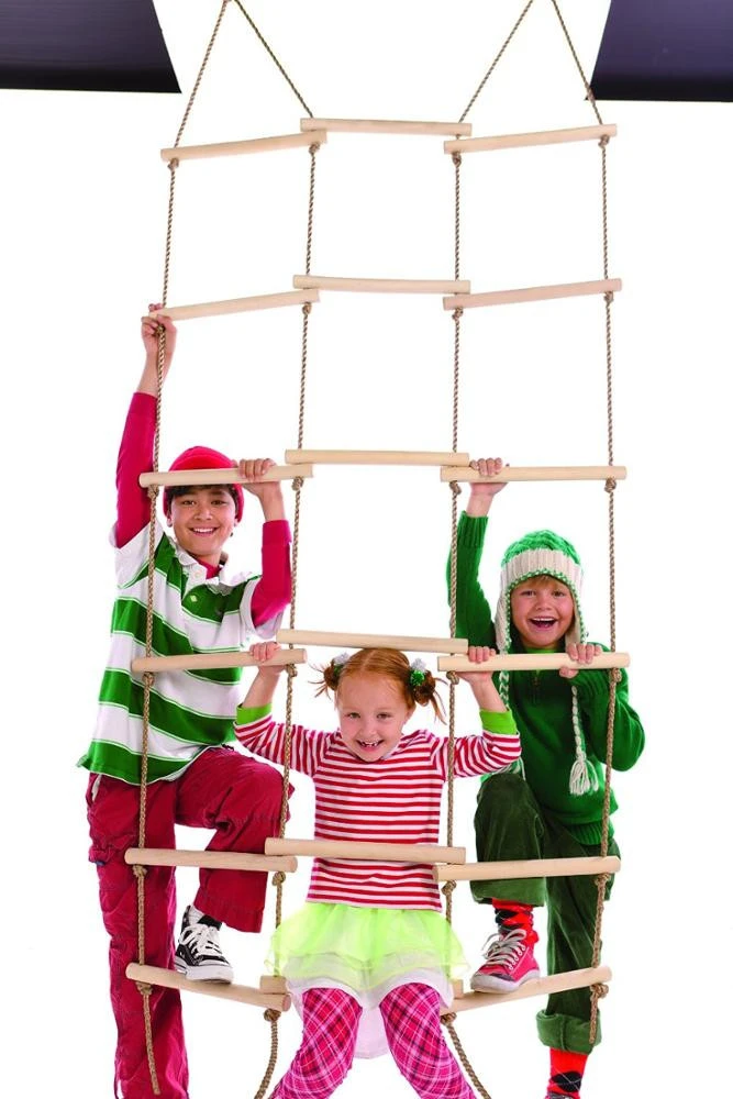 New Arrival Climbing Wooden Rope Ladder Climbing Ladder For Kids