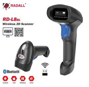 New Arrival Long Range Portable 1D/2D qr code Bluetooth Wireless Barcode Scanner