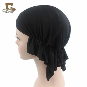 New Breathable Bandana Scarf Pre Tied Cotton Chemo Hat Beanie Turban Headwear For Cancer Patients TJM-247