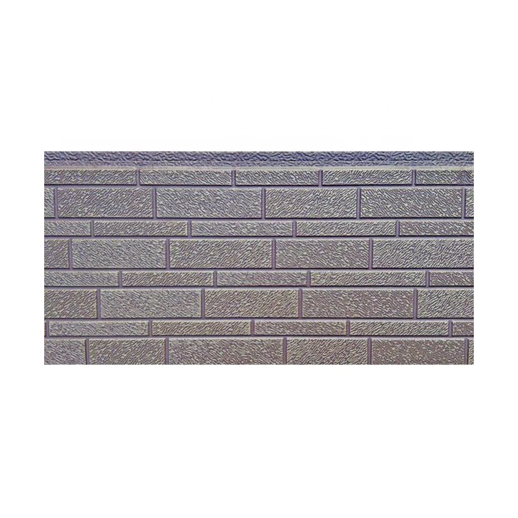 New Brick Color External Insulation Wall Metal Carved Decorative Sandwich Panel