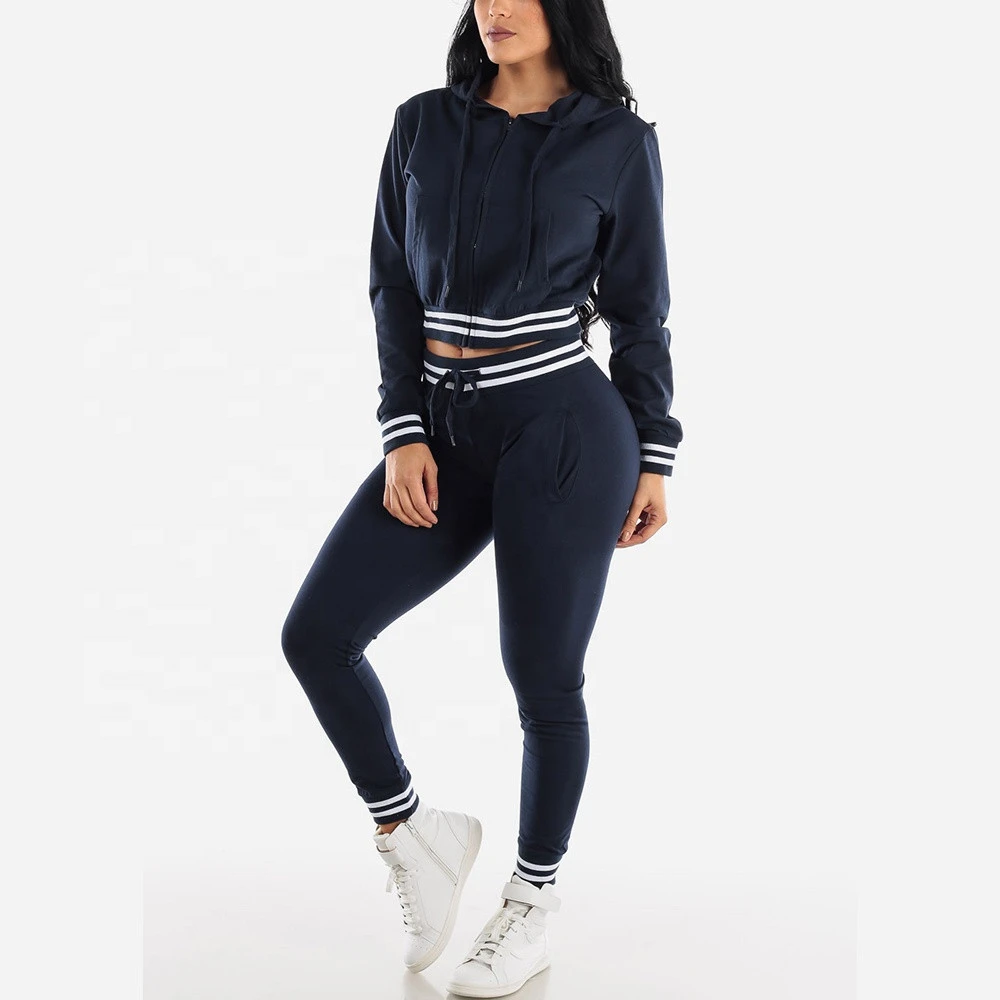 New Coming winter Apparel Processing Services For Women Crop Hoodies Tracksuits