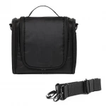 New customized canvas men hanging travel toiletry bag with shoulder strap