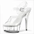 Import New deign sexy women clear PVC platform high heel ankle sandals peep Toe sexy night club Ladies shoes Genuine Leather high heels from China