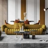 New Design Modern Fashion Large Space High-end Living Room Velvet Sofa Chair Furniture Set