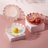 New environmental protection PP material fashion hollow round household convenient fruit plate and vegetable plate