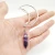 Import New fashion hair accessories natural stone pendant hollow alloy moon hairpin from China