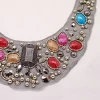 New garment accessories colorful rhinestone neckline design