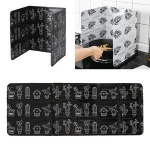 New Heat-resistant Anti Splatter Shield Guard Oil Divider Splash Proof Baffle Tool Kitchen Cooking Frying Pan Oil Splash Screen