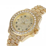 New hot selling products Lab Diamond Watch Chronograph Watch Quartz Diamond Watch Mens Luxury