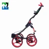 New Latest high-quality Golf Pull Cart Wheels Controlled Aluminum frame Electric Golf Trolley with black powder for golf club