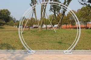 New metal garden arch round wrought iron wedding flower arch