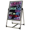 New pizarra led illuminated writing board 50*70cm 60*80cm led glow writing board with light box fluorescent drawing board advert