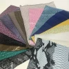 New PVC Stocklot leather with Crocodile or Ostrich Pattern